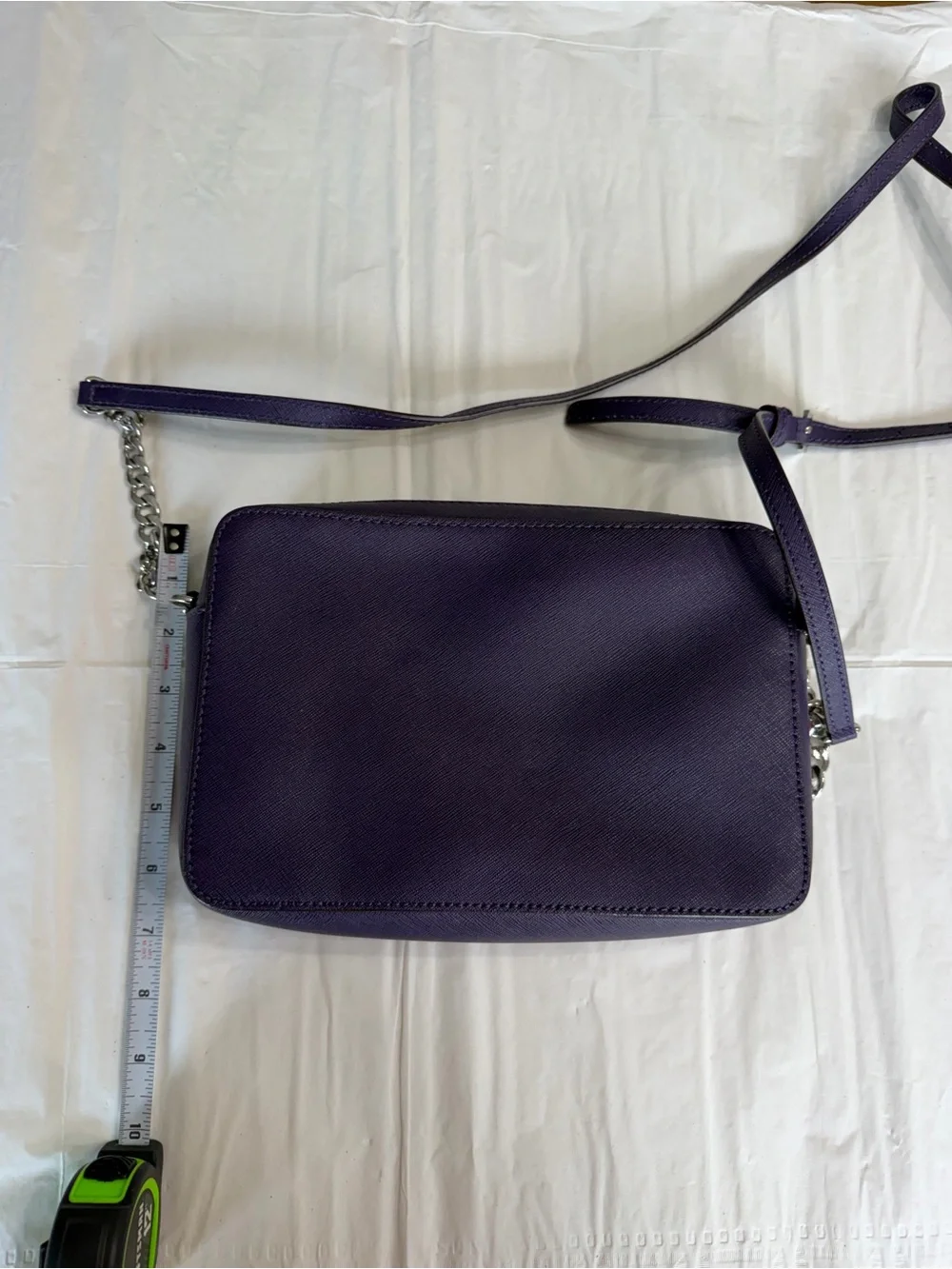 Michael Kors Deep Purple Saffiano Crossbody Bag